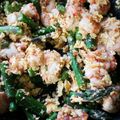 三兄弟マミー's cooksnap of when they made 生姜が香る♪アスパラと海老の卵炒め.