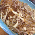kekoshio's cooksnap of when they made シンプル☆ひき肉とえのきの春雨炒め.