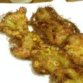 chou*'s cooksnap of when they made ヤングコーンのヒゲがかき揚げに変身♪.