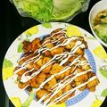 crystaI's cooksnap of when they made 甘っから。とりむね。レタス包む？.