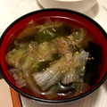 yone_emi's cooksnap of when they made お店の味！簡単ワカメとレタスの絶品スープ.
