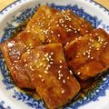 こはる・▽・'s cooksnap of when they made 凍り豆腐の照り焼き甘ﾀﾞﾚ絡め.