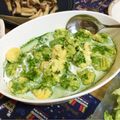 taishi2525's cooksnap of when they made 新じゃがのニョッキ えんどう豆のソース.