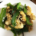 idmin's cooksnap of when they made ピーマンと油揚げと塩昆布の炒め物.