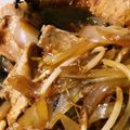 ♥ミルクティ♥'s cooksnap of when they made 簡単な豚バラ肉生姜焼き.