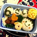 Pontanchan's cooksnap of when they made ５歳のお誕生会弁当 記録用.