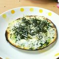 ゆうママぁ♬'s cooksnap of when they made 市販のトルティーヤで簡単しらすピザ♡.