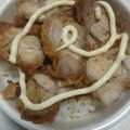 karuha☆'s cooksnap of when they made とりタルのタレ(とり肉丼)ベントマン再現.