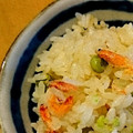ま〜さま's cooksnap of when they made グリーンピースと桜えびの炊き込みごはん.