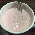 tayuko310's cooksnap of when they made いちごとヨーグルトのフローズンドリンク.