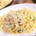 ✩はるちか✩'s cooksnap of when they made ほうれん草とツナのクリームパスタ♪.
