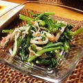 きよちゃんの畑から's cooksnap of when they made かぶの葉とカニかまサラダ♪.