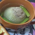 スイーツめるちゃん's cooksnap of when they made 玉ねぎ丸ごと！肉詰めスープ.