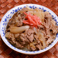 のば☀のば's cooksnap of when they made 牛丼（めんつゆ塩分控えめ).