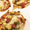 725i's cooksnap of when they made ギョーザの皮ピザ.
