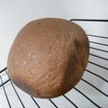 ユカtoマオマオ's cooksnap of when they made 半斤 ＨＢ しっとりパン　ココア＆豆乳.