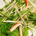 こうちえ's cooksnap of when they made 水菜とカニカマのサラダ.