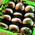 ぽちこ（マイ）'s cooksnap of when they made 子供が好きな☆サラダ巻き&たらマヨ巻き.