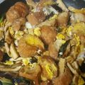 あいらぶチーズ's cooksnap of when they made エリンギ、お麩、油揚げの卵とじ.