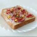 まんまるまうちゃん's cooksnap of when they made ＊新玉ねぎとウィンナーのマヨトースト！＊.