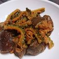 キッッックリン's cooksnap of when they made ゴーヤと茄子の味噌バターケチャップ炒め.
