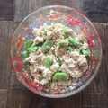 e.kinako's cooksnap of when they made 空豆と桜エビの白和え.