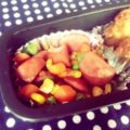 よっⓒ犬's cooksnap of when they made 【弁当救済】ウインナーとミックスベジ炒め.