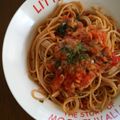 クック7D6J1I☆'s cooksnap of when they made ツナとシソの簡単トマトパスタ.