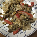 いちごうさぎ♡'s cooksnap of when they made 中華風✿オイマヨ卵とじ♡小松菜とパプリカ.