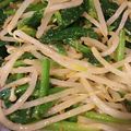 クックPIQFFB☆'s cooksnap of when they made チンゲン菜ともやしのナムル.