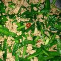 さちぷーにゃん's cooksnap of when they made ニラとひき肉のピリ辛炒め☆.