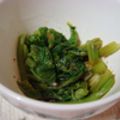 くっくのん's cooksnap of when they made セロリの葉のごま和え.