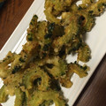 ゆーcha's cooksnap of when they made 苦いの大好き★厚切りゴーヤのカレー揚げ.