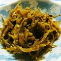 toracyu's cooksnap of when they made 【農家のレシピ】さやえんどうの佃煮.