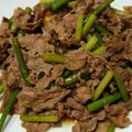 クックEO703F☆'s cooksnap of when they made ☆牛肉とにんにくの芽の甘辛炒め☆.
