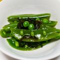 natsu_i's cooksnap of when they made スナップエンドウの塩昆布和え.