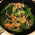 おにぎリマン's cooksnap of when they made 小松菜と油揚げのニンニク炒め.