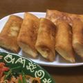 てぃくわ's cooksnap of when they made 母の味！ひき肉と茹で卵のカレー春巻き.
