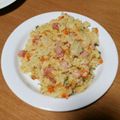 makaon's cooksnap of when they made 具だくさんのキラキラしっとり玉子炒飯.