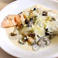 m_mari629's cooksnap of when they made 鮭とキノコのサワークリーム煮.
