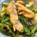 クックRJJ7XY☆'s cooksnap of when they made 厚切り豚肉と小松菜のオイスターソース炒め.