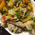harutama's cooksnap of when they made 辛旨 豚こまピーマン炒め.