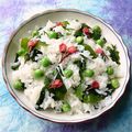 カルン's cooksnap of when they made 桜の香りのしらすワカメご飯　.