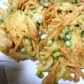 RЁI12's cooksnap of when they made 釜揚げ桜海老とうすいえんどうのかき揚げ.