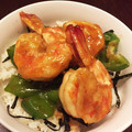 LILY☆JUN's cooksnap of when they made えびとピーマンのかば焼き丼.