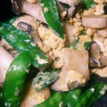 山のガチャピン's cooksnap of when they made お弁当用おかず 絹さやエリンギ卵炒め.