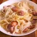 かずミニー's cooksnap of when they made 簡単新玉ねぎとウインナーでカルボナーラ風.