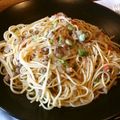 LuvSS's cooksnap of when they made 挽肉とトマトのコンソメパスタ.