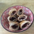 クック5IUDXF☆'s cooksnap of when they made 小豆あんことゴマの揚げ春巻.