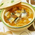 旦那は皿洗い's cooksnap of when they made ✿土鍋de白菜とサバ缶の生姜煮✿　お鍋.